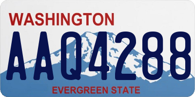 WA license plate AAQ4288