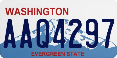 WA license plate AAQ4297