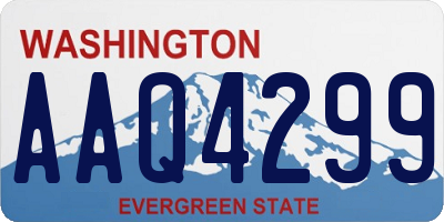 WA license plate AAQ4299