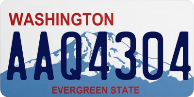 WA license plate AAQ4304