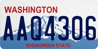 WA license plate AAQ4306