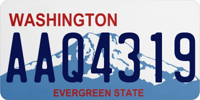 WA license plate AAQ4319