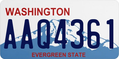 WA license plate AAQ4361