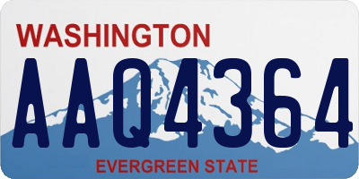 WA license plate AAQ4364