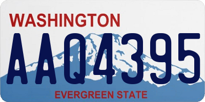 WA license plate AAQ4395