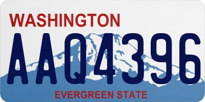 WA license plate AAQ4396