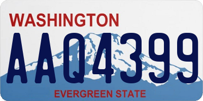 WA license plate AAQ4399