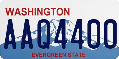 WA license plate AAQ4400