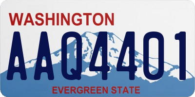 WA license plate AAQ4401