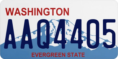 WA license plate AAQ4405