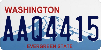 WA license plate AAQ4415