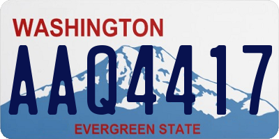 WA license plate AAQ4417