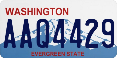 WA license plate AAQ4429