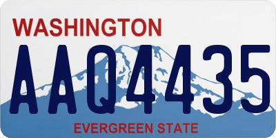 WA license plate AAQ4435