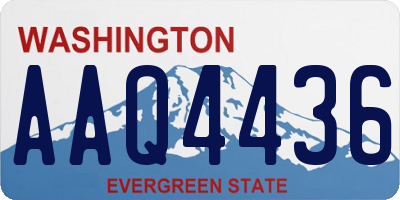 WA license plate AAQ4436
