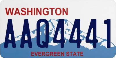WA license plate AAQ4441