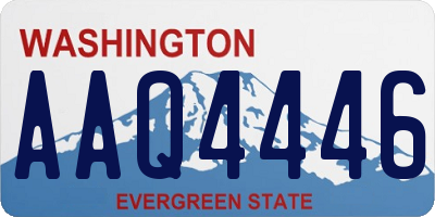 WA license plate AAQ4446