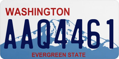WA license plate AAQ4461