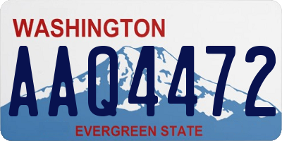 WA license plate AAQ4472