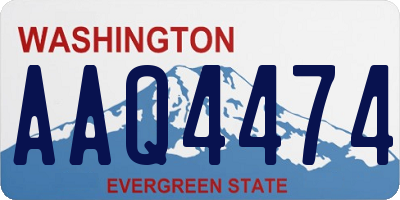 WA license plate AAQ4474