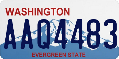 WA license plate AAQ4483
