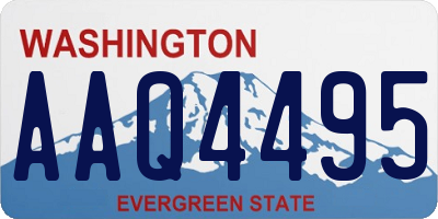 WA license plate AAQ4495