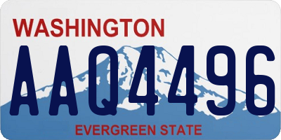 WA license plate AAQ4496