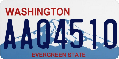 WA license plate AAQ4510