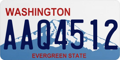 WA license plate AAQ4512