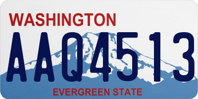WA license plate AAQ4513