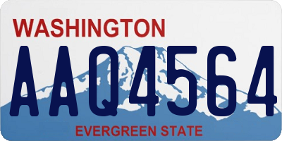WA license plate AAQ4564