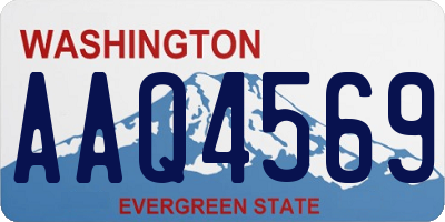 WA license plate AAQ4569