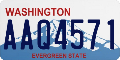 WA license plate AAQ4571