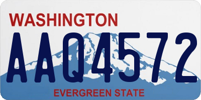 WA license plate AAQ4572