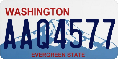 WA license plate AAQ4577