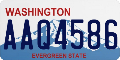 WA license plate AAQ4586