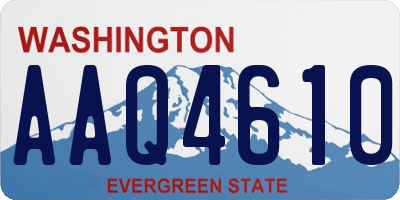WA license plate AAQ4610