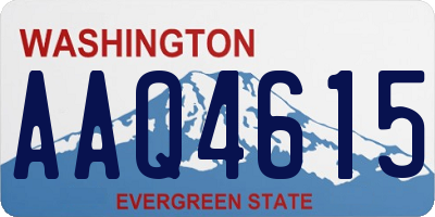 WA license plate AAQ4615