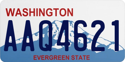WA license plate AAQ4621