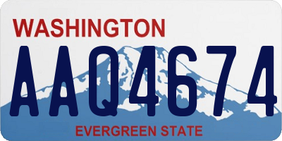 WA license plate AAQ4674