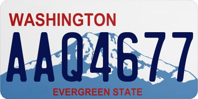 WA license plate AAQ4677