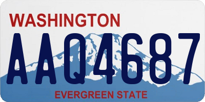 WA license plate AAQ4687