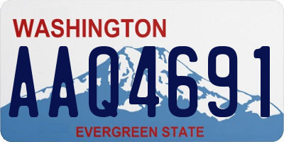 WA license plate AAQ4691