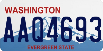 WA license plate AAQ4693