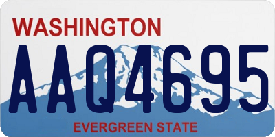 WA license plate AAQ4695