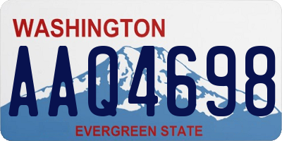 WA license plate AAQ4698