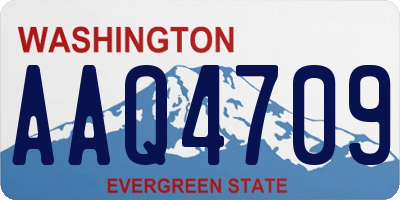 WA license plate AAQ4709