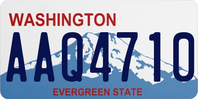 WA license plate AAQ4710