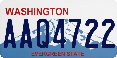 WA license plate AAQ4722