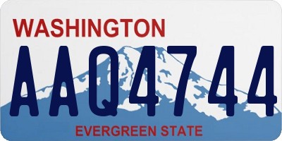 WA license plate AAQ4744